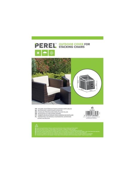 Buitenhoes voor stapelstoelen - 95 cm