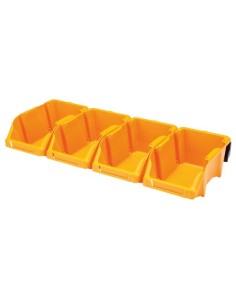 Set of 8 Pcs Storage Bin - 103 x 165 x 75 mm - Yellow 2