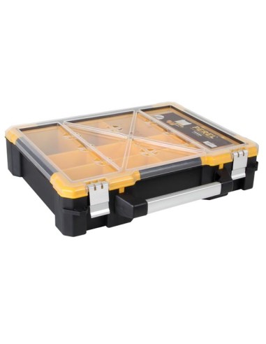 Plastic Storage Case with Removable Bins - 490 x 420 x 115 mm