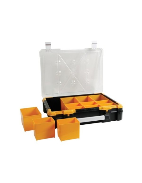 Plastic Storage Case with Removable Bins - 490 x 420 x 115 mm