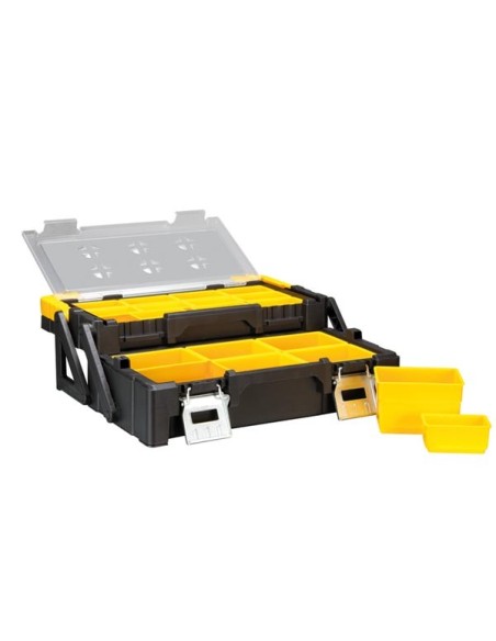 Boîte à Outils en Plastique avec Bacs Amovibles