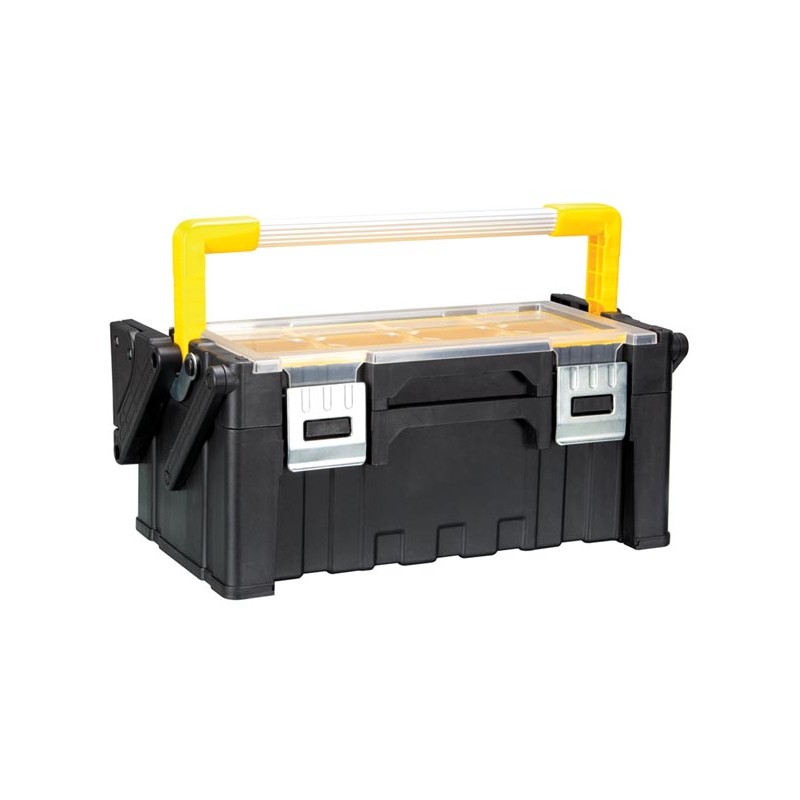 Plastic Toolbox with Removable Bins