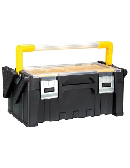 Plastic Toolbox with Removable Bins
