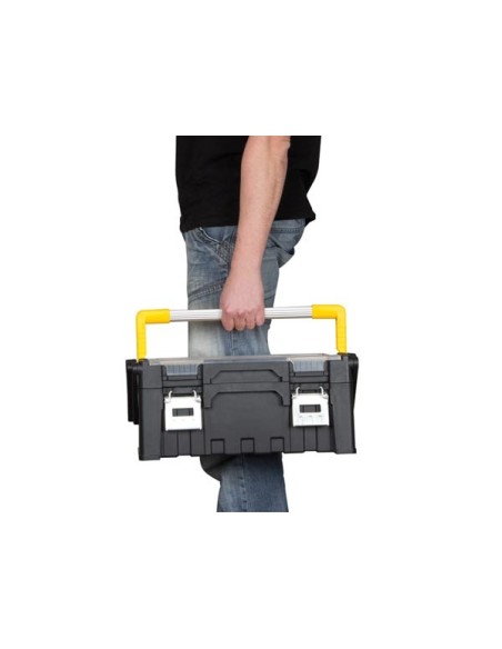 Plastic Toolbox with Removable Bins