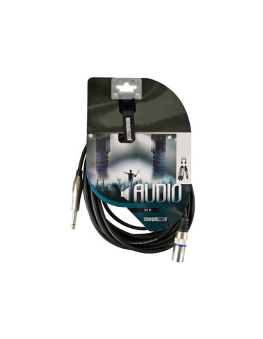 XLR CABLE - XLR MALE to JACK 6.35 mm - MONO - 3 m