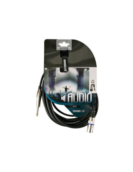 CÂBLE XLR - XLR MÂLE vers JACK 6.35 mm - MONO - 3 m