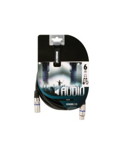 XLR-KABEL - XLR MANNELIJK naar XLR VROUWELIJK - 6 m - ZWART 2