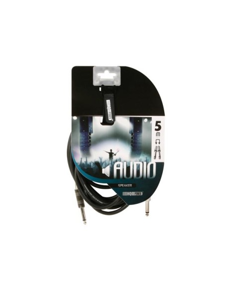 PROFESSIONELLES LAUTSPRECHERKABEL 6.35mm MONO-KLINKENSTECKER AUF 6.35mm MONO-KLINKENSTECKER - BLAU (5m)