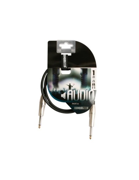 PROFESSIONELLES PATCHKABEL, 6.35mm MONO-KLINKENSTECKER AUF 6.35mm MONO-KLINKENSTECKER (1m)