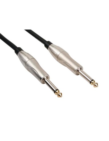 CABLE PARA GUITARRA - CONECTOR DE AUDIO 6.35 mm / CONECTOR DE AUDIO 6.35 mm - 5 m - JACK DE METAL