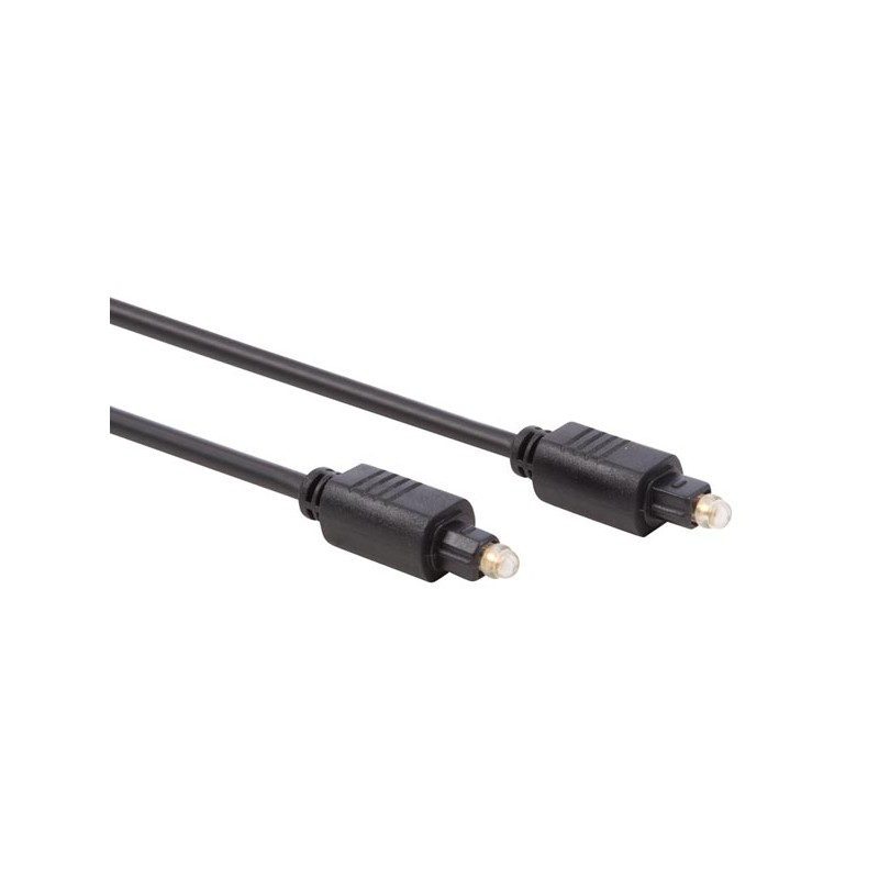 OPTICAL CABLE - TOSLINK PLUG TO TOSLINK PLUG / BASIC / 2.50 m / M-M / GOLD PLATED