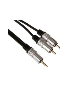 3.5 mm STEREO PLUG TO 2 x RCA AUDIO PLUG / STANDARD / 2.5...