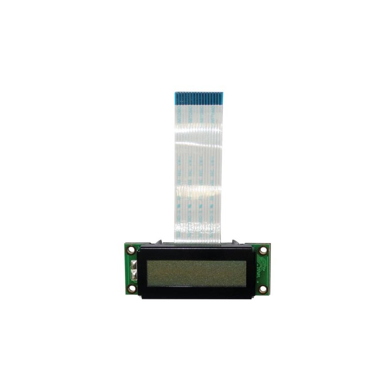 LCD 16 x 2 STN - TRANSFLECTIF, GRIS POSITIF, RÉTRO-ÉCLAIRAGE BLANC