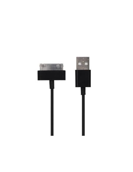 APPLE® 30-POLIG (MANNELIJK) NAAR USB 2.0 A (MANNELIJK) KABEL - ZWART - 1 m
