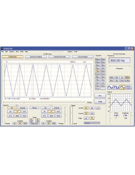 USB-PC SCOPE + GENERATOR (2 CHANNELS)