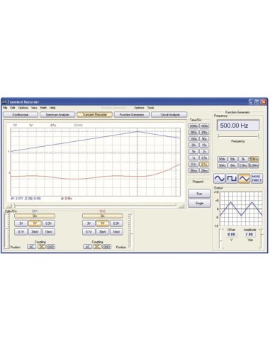 2-KANAL-USB-PC-OSZILLOSKOP + GENERATOR