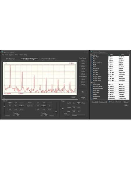 MINI OSCILLOSCOPE À 2 CANAUX POUR PC AVEC CONNEXION USB