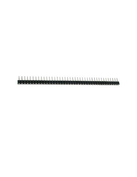 BARRETTE FEMELLE POUR CI, SIMPLE RANGEE A 40 CONTACTS, PAS 2.54mm