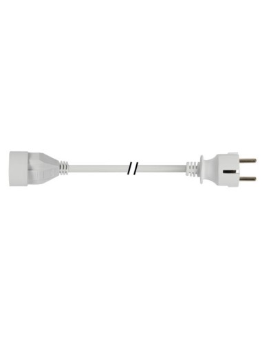 EXTENSION CABLE 3 m - WHITE - 3G1.5 - GERMAN SOCKET