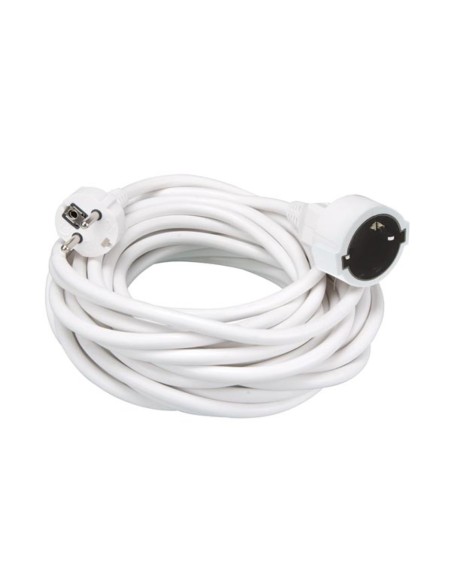 VERLENGKABEL 3 m - WIT - 3G1.5 - RANDAARDE
