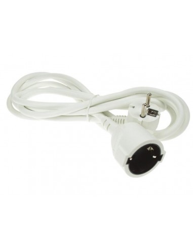 EXTENSION CABLE - 5 m - WHITE - GERMAN SOCKET