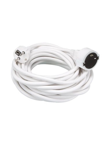 EXTENSION CABLE - 10 m - WHITE - GERMAN SOCKET