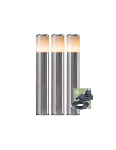 Ludeco - Sten - staande verlichting - set (3 st.) - 12 V - 90 lm - 1 W - warmwit