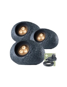 Ludeco - Ingor - spot light - set (3 pcs) - 12 V - 150 lm...