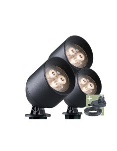 Ludeco - Laros - spot light - set (3 pcs) - 12 V - 90 lm...