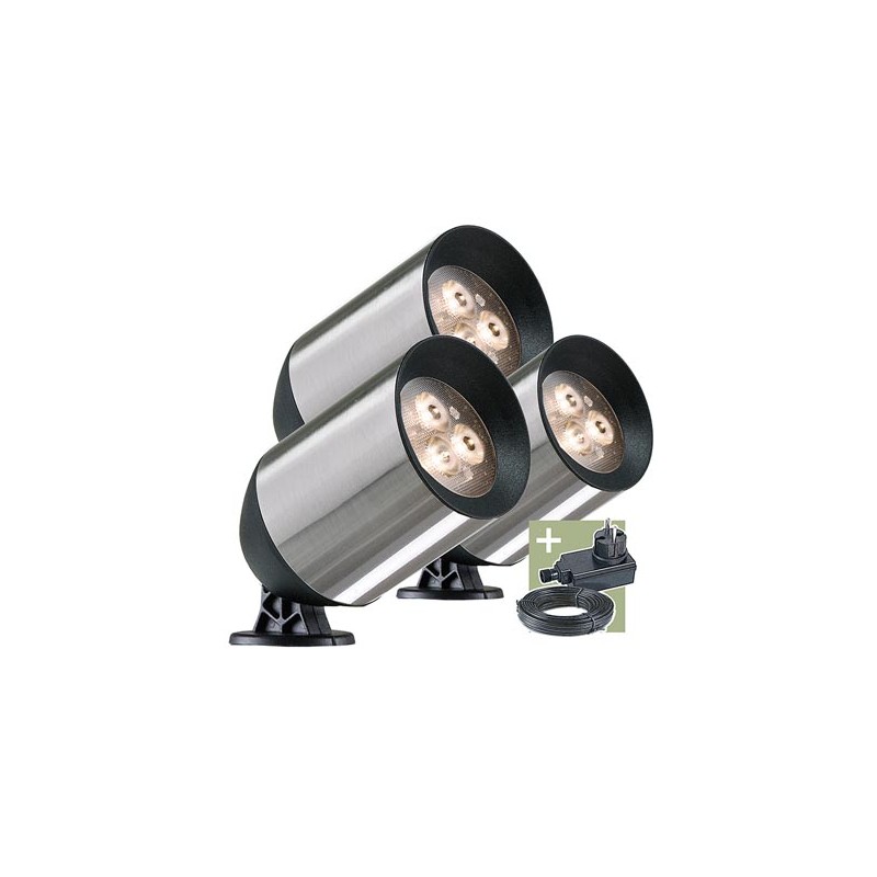 Ludeco - Fenor - spot light - set (3 pcs) - 12 V - 150 lm - 1.5 W - warm white