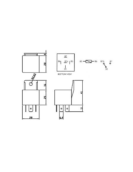CAR RELAY 24VDC  1 x INVERTER