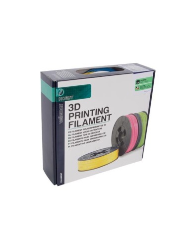 SET MET PLA-FILAMENT 1.75 mm - 6 KLEUREN - VOOR...