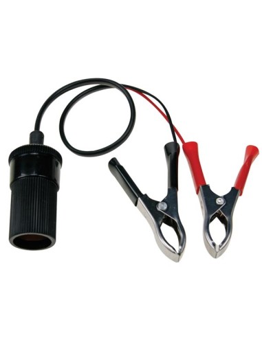 12 V CIGAR LIGHTER ADAPTOR WITH BATTERY CLAMPS