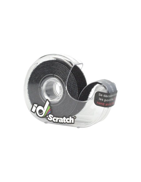 Klittenband - rol 2m x 2cm - zwarte kleur