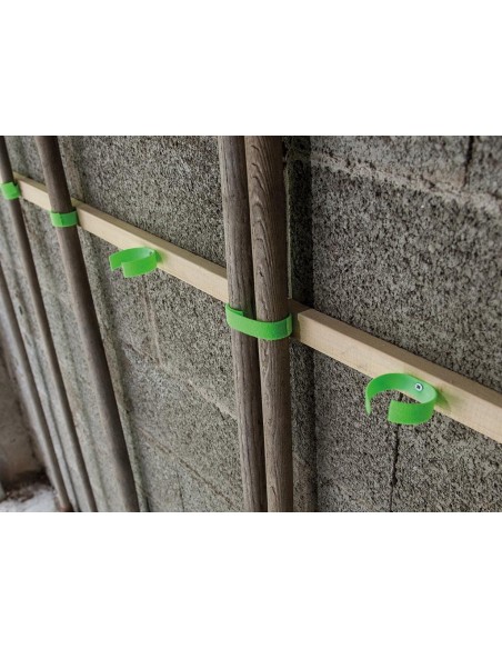 Bande velcro - bobine 2m x 2cm - couleur vert fluo