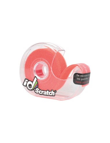 Bande velcro - bobine 2m x 2cm - couleur orange