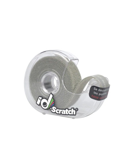 Klettband - Rolle 2m x 2cm - Farbe grau