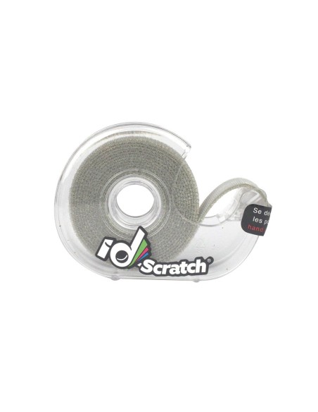 Klettband - Rolle 2m x 2cm - Farbe grau