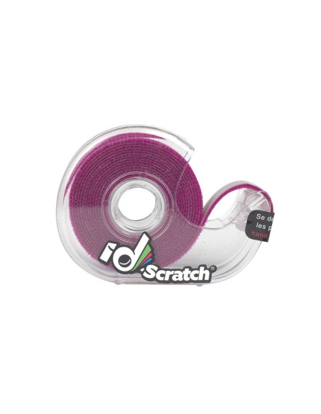 Klettband - Rolle 2m x 2cm - violett-rote Farbe