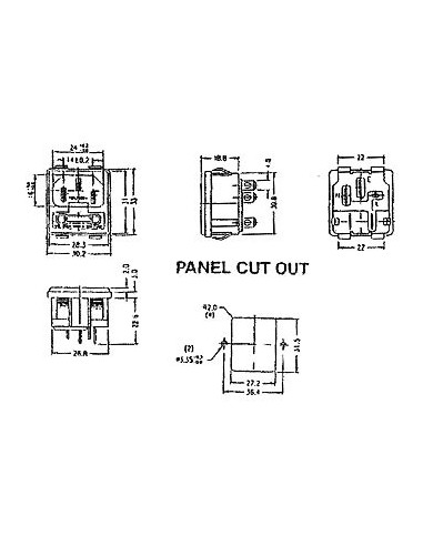 KALTGERÄTE-STECKVERBINDER - STECKER - CHASSIS -...