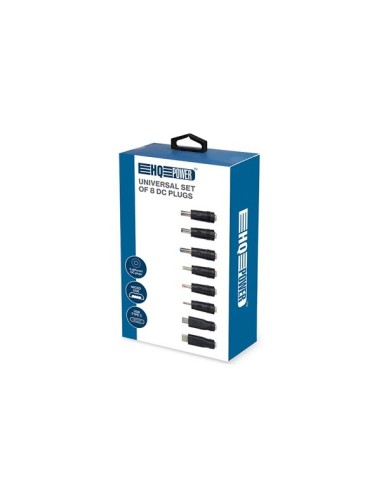 UNIVERSAL SET of 8 DC PLUGS for 2.1 x 5.5 mm...