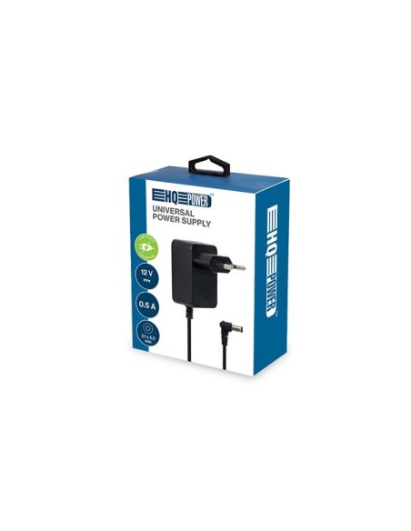 UNIVERSAL POWER SUPPLY - 12 VDC - 0.5 A - 6 W - CONNECTOR 2.1 x 5.5 mm