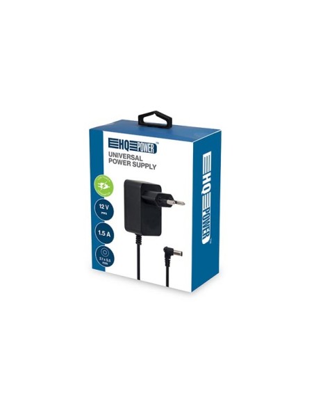 UNIVERSAL POWER SUPPLY - 12 VDC - 1.5 A - 18 W - CONNECTOR 2.1 x 5.5 mm