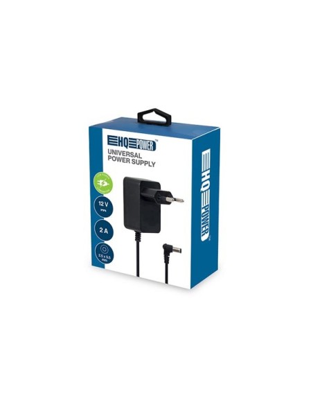 UNIVERSAL POWER SUPPLY - 12 VDC - 2 A - 24 W - CONNECTOR 2.5 x 5.5 mm