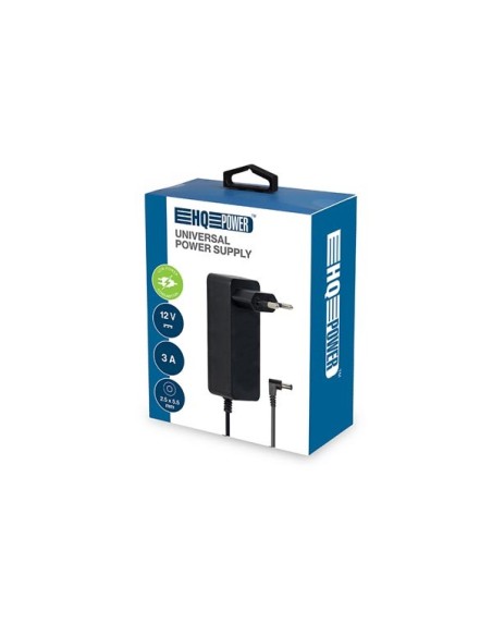 UNIVERSAL POWER SUPPLY - 12 VDC - 3 A - 36 W - CONNECTOR 2.5 x 5.5 mm