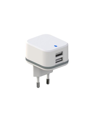 COMPACT CHARGER WITH DUAL USB OUTPUT 5 V - 4.8 A max. - 24 W max. - White