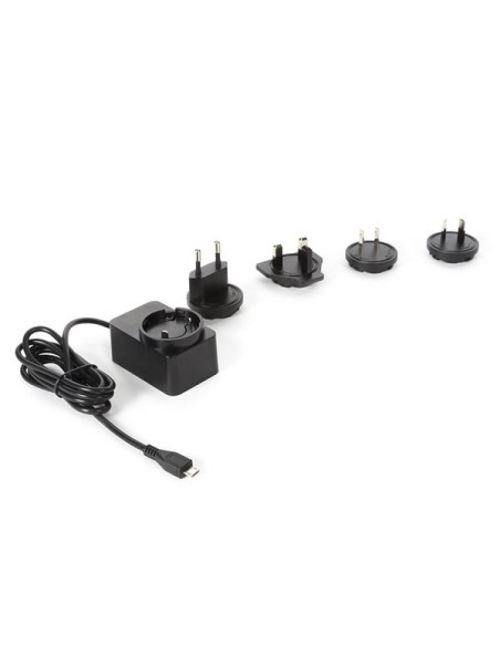 UNIVERSAL-LADEGERÄT MIT MICRO-USB-ANSCHLUSS - 5 VDC - 2.5 A mit 4 Reisesteckern