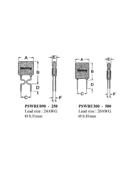 FUSIBLE REARMABLE 0.9-1.8A / 30Vcc