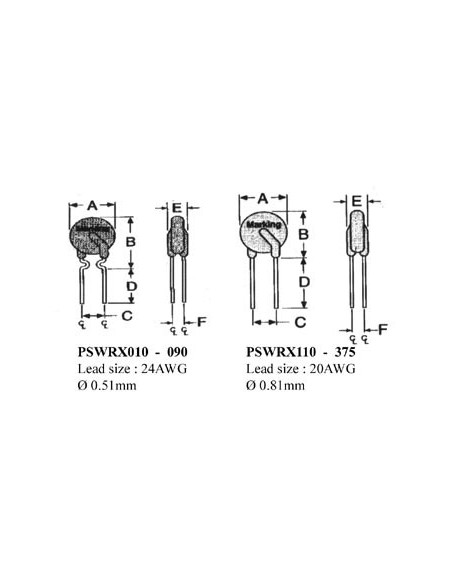 SELBSTRÜCKSTELLENDE SICHERUNG 1.35-2.7A / 60Vdc