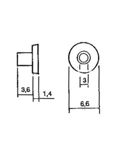 ISOLIERBUCHSE FÜR TO3 - PLASTIK 2